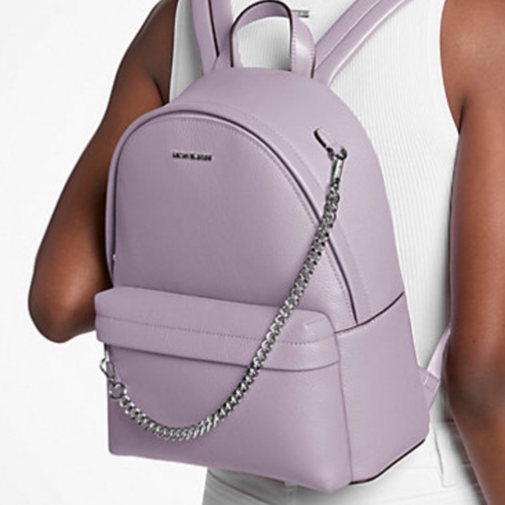 MICHAEL KORS Slater Medium Chain Backpack
Quartz 
NWT